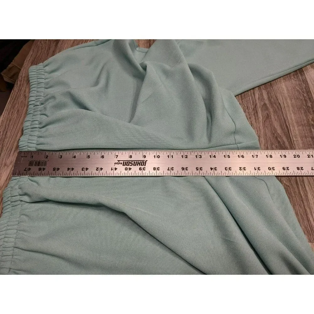 (3/$35) Dressbarn‎ Womens Plus Size 24W Teal Pull On Elastic Waist Pants